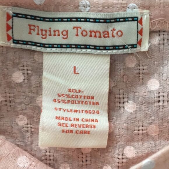 NWT Flying Tomato crop flutter top. Large - Picture 3 of 3